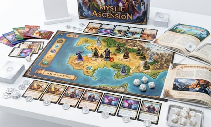 design custom board game and card game artwork