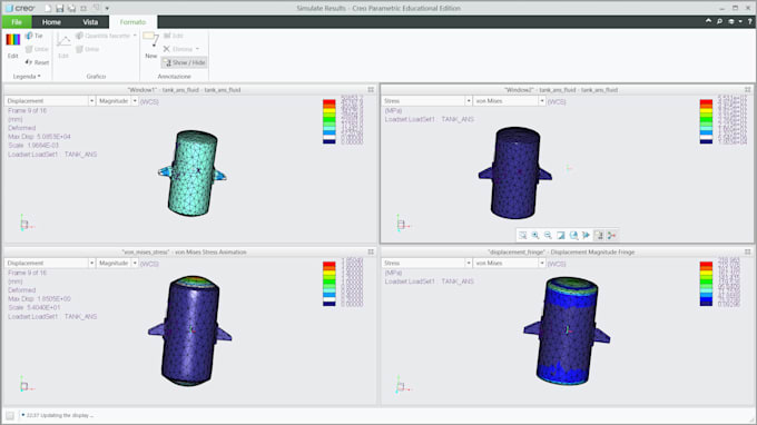 3d cad modeling and fea structural stress analysis