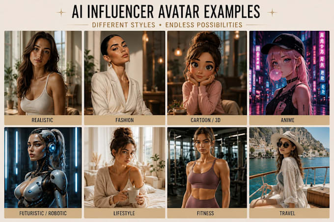 create a custom realistic ai avatar or character