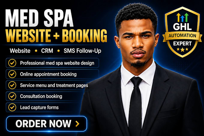 redesign your med spa website with gohighlevel booking system ghl calendar setup