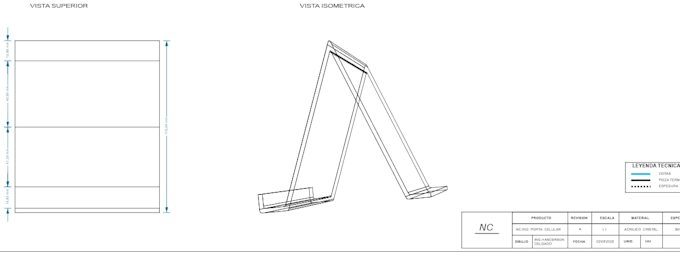 create professional 2d technical drawings for manufacturing