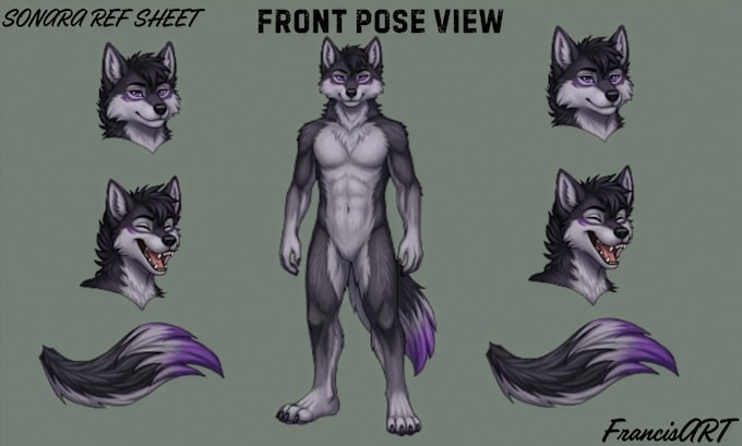 furry ref sheet fursona ref sheet anthro ref sheet character design furry artist