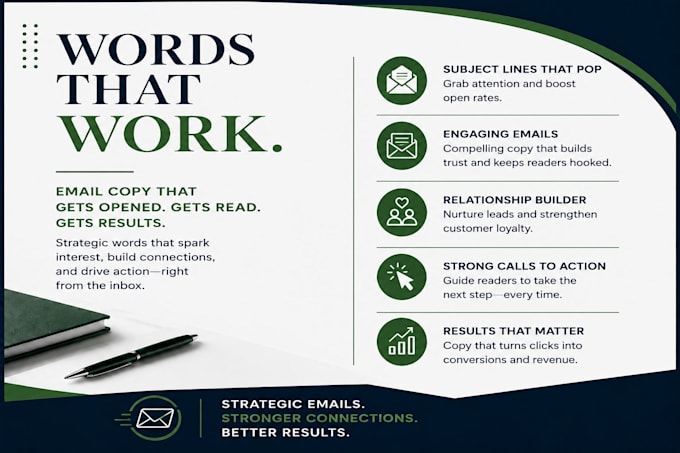 write professional, stand out email copy designed to capture attention