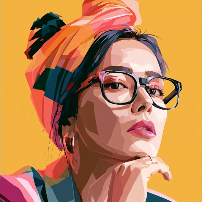 draw vector portrait cartoon portrait