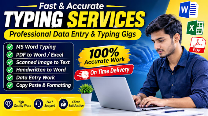 fast typing services, retype scanned documents, format ms word