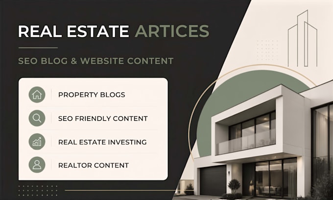 write seo real estate articles, property blogs and website content
