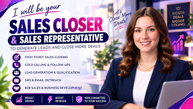 be commission based sales closer b2b sales leads sales agent appointment setter
