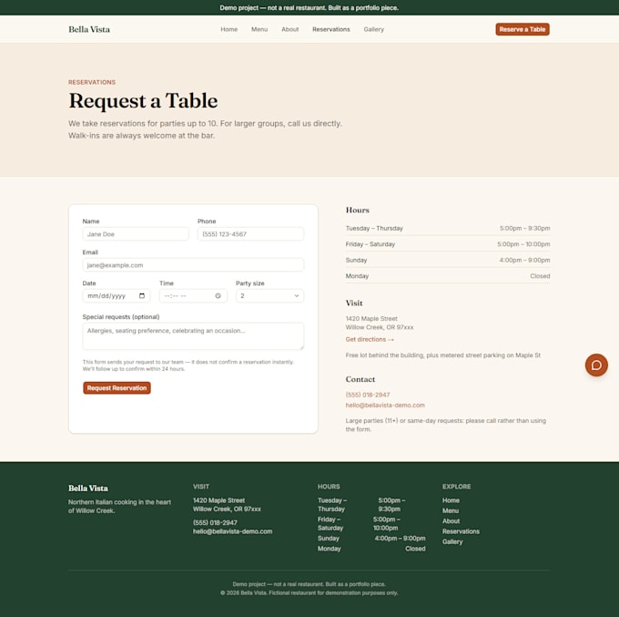 build a website with ai chatbot and booking system
