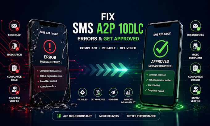 fix your rejected a2p 10dlc campaign and 30034 error