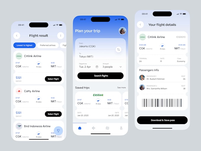 develop travel app for flight booking, hotel booking, amadeus gds, event booking
