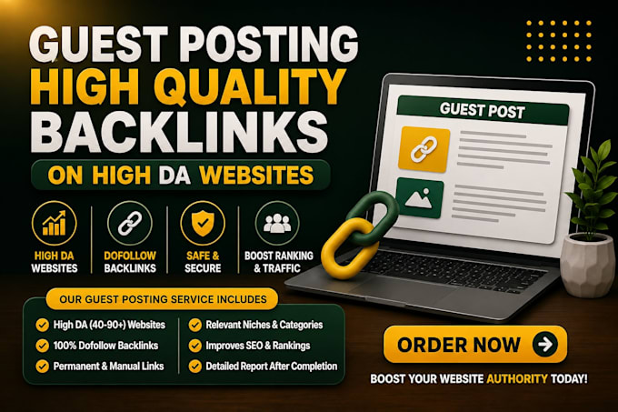 publish SEO guest post baklinks, on high da guest post service