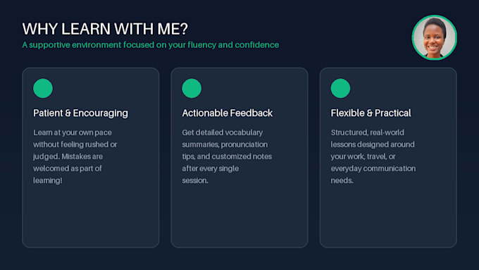 be your conversational english tutor