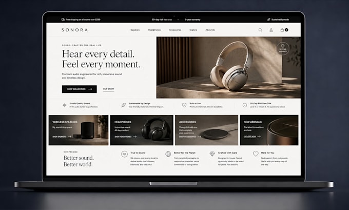 design or redesign a conversion focused shopify store