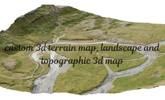 create custom 3d terrain map, landscape, topographic 3d map
