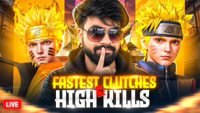 design eye catching bgmi pubg gaming thumbnail for youtube