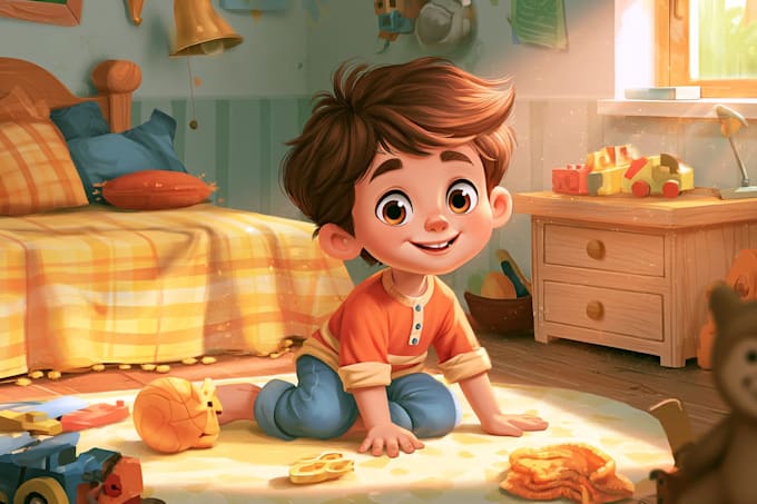 children book illustrations and children book cover