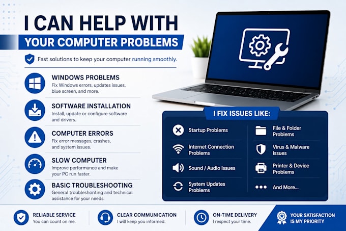 provide professional IT support and computer troubleshooting