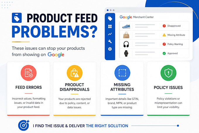 fix and optimize google merchant center product feed errors