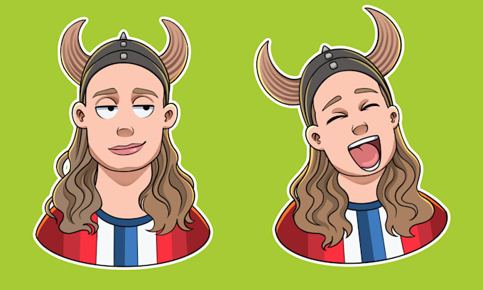 draw cartoon stickers, emoticon, mascot