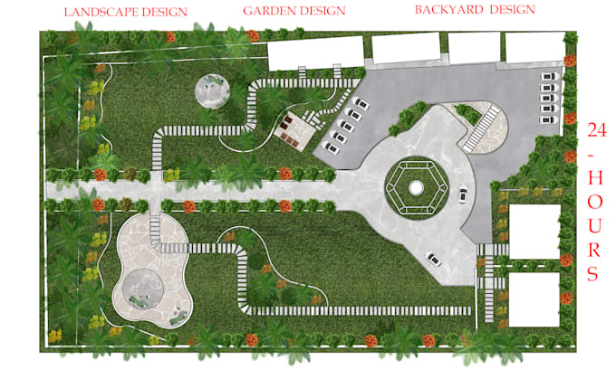 create backyard landscape design, garden design, patio as a landscape architect