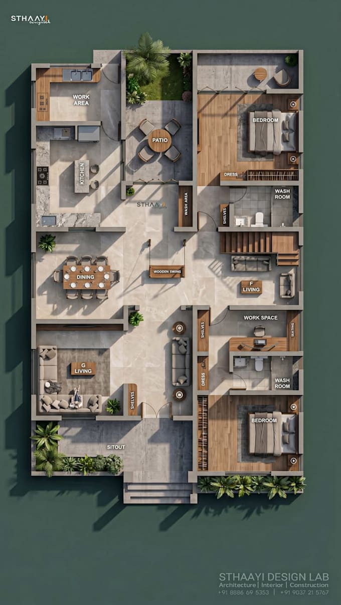 design a professional house floor plan in autocad