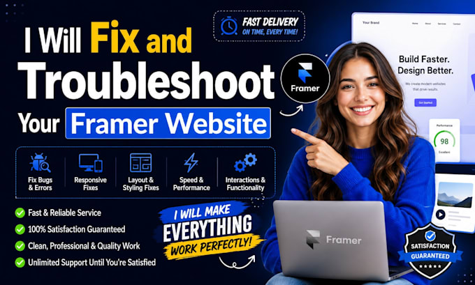fix and troubleshoot your framer website