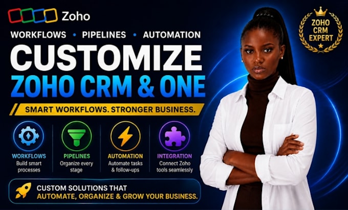 customize zoho crm, one, workflows, pipelines, and automation