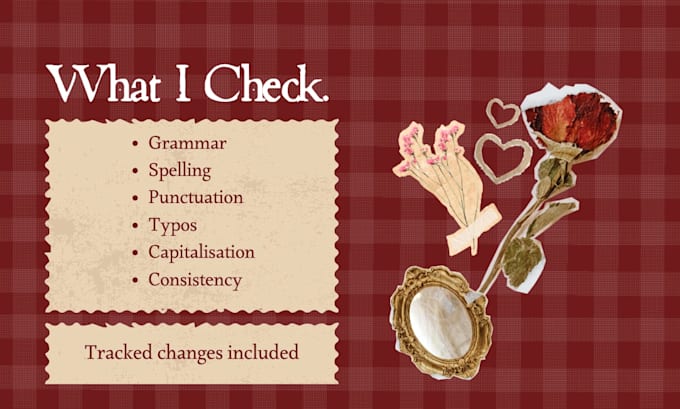 proofread your romance novel for grammar, spelling and punctuation