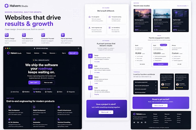 do web design and build a professional wordpress website