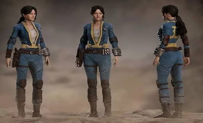 create fallout 4 3d models, weapons, armor, props and environment assets