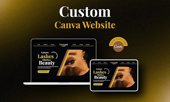 design a custom canva website for creators