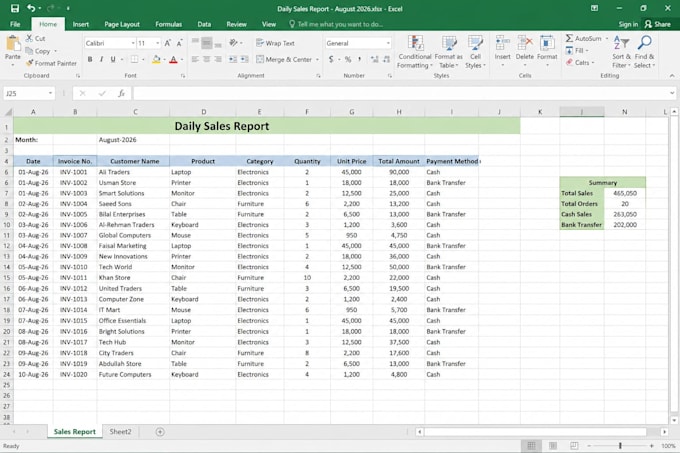 clean, format and organize your excel data professionally
