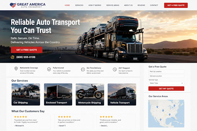 auto transport website open and enclosed transport motorcycle shipping website