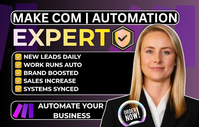setup make com ai automation make com scenerio workflow expert for business owne