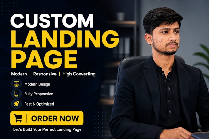 build a modern responsive react nextjs landing page