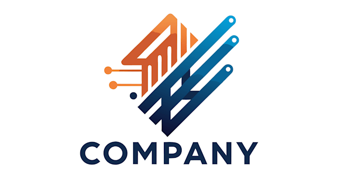 design a futuristic technology and IT logo