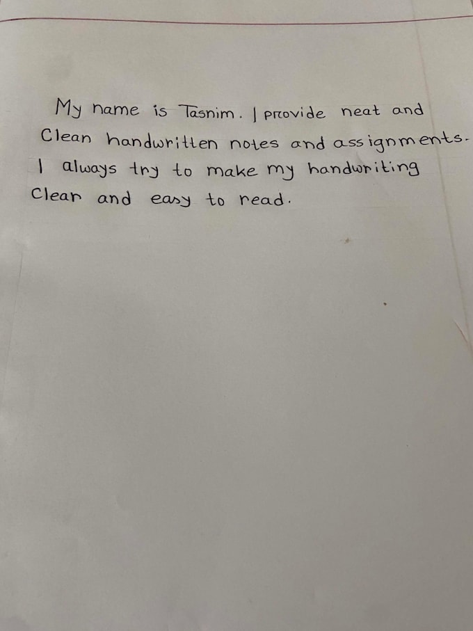 do neat handwritten notesand assignments