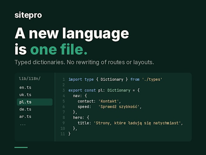 build a multilingual website from scratch in next js