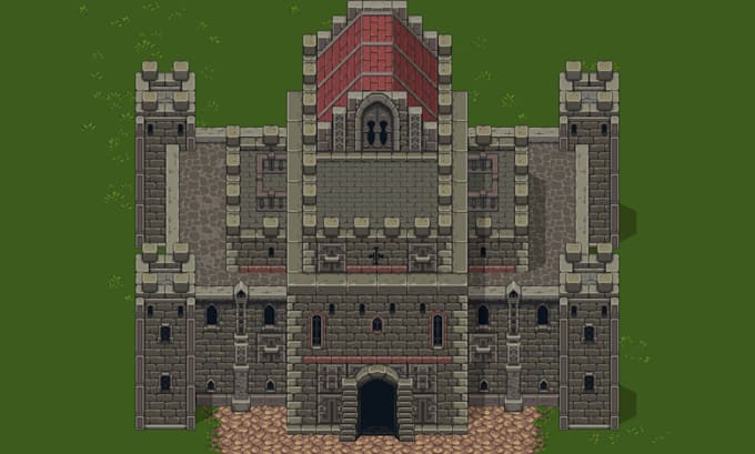 do pixel art tileset, top down pixel tilemap, 2d background, indie game asset