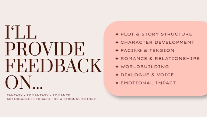 beta read your novel and provide honest, thoughtful feedback