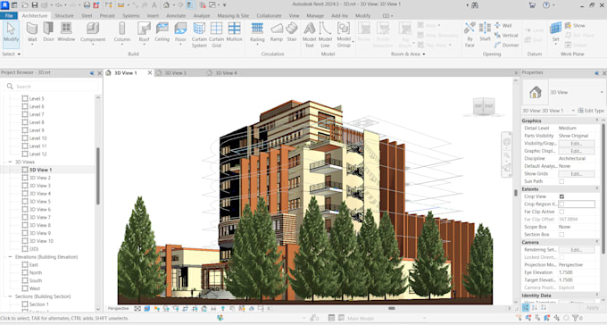 create a professional architectural bim model in revit