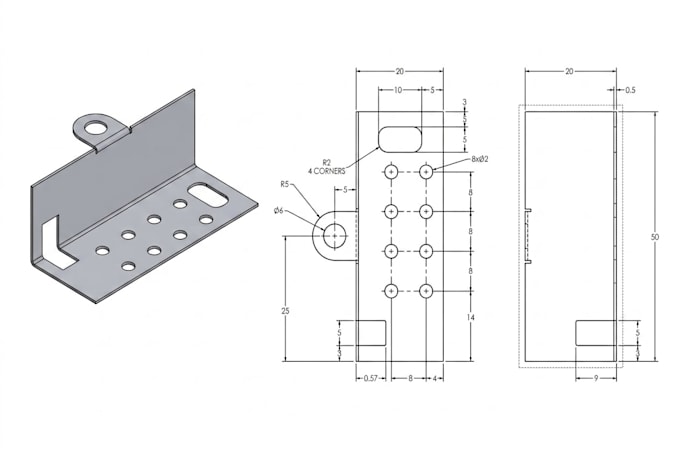 sheet metal design engineering documentation plastic enclosure dfm 3d cad models