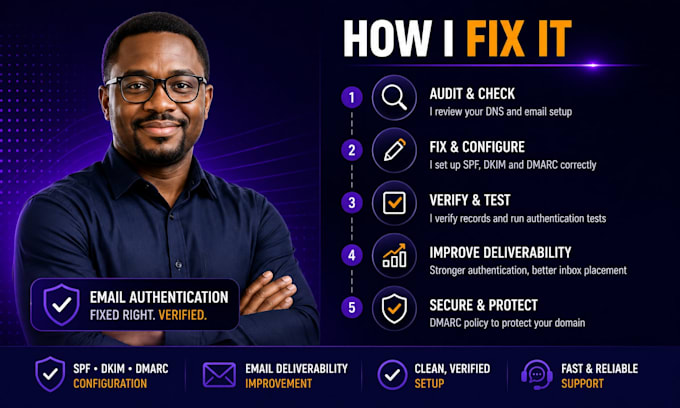 fix spf dkim dmarc and email authentication issues