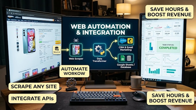 scrape any website and extract data using python