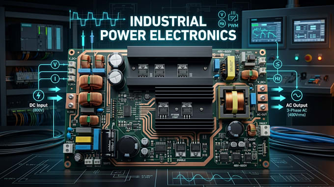 design custom industrial power electronics, smps, inverter and control systems