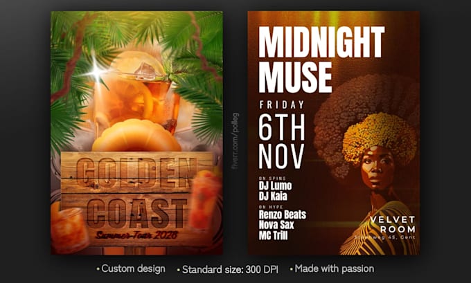design a custom poster for your project, event or occasion