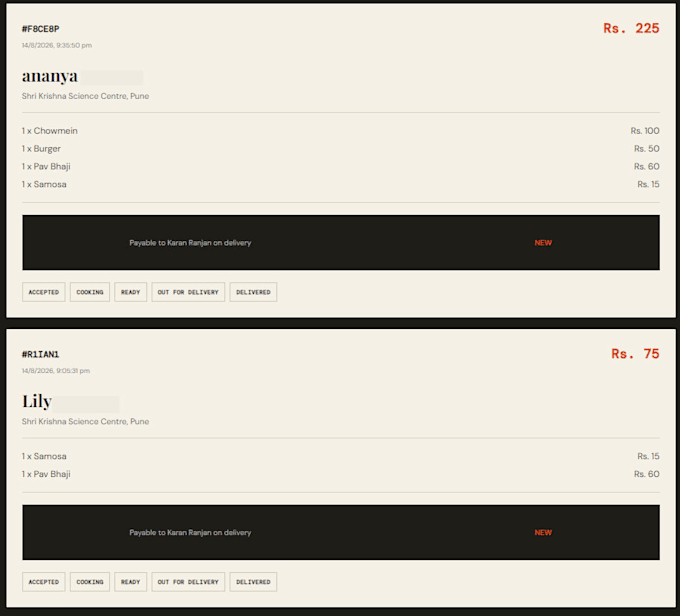 set up a food ordering platform with real time tracking and ai assistant