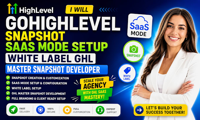 gohighlevel snapshot saas mode setup white label ghl master snapshot developer