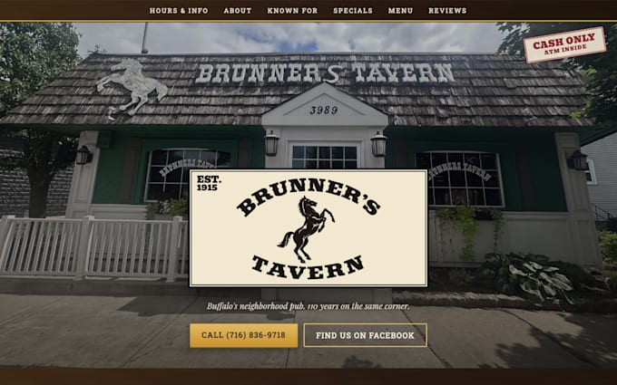 design a modern website for your restaurant or bar
