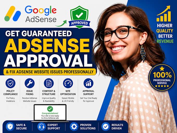 get google adsense approval and fix adsense website issues perfectly in 24 hours